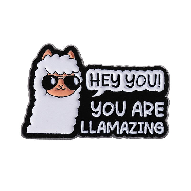 P7-7-lama-met-tekst-hey-you!-you-are-llamazing-pin