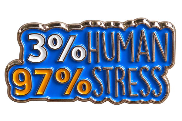 P7-9 3% Human 97% Stress pin – voorzijde