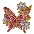 P8-9 Roze bloemenvlinder – voorzijde