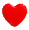 Rood hartje voorkant