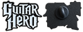 Guitar Hero zwart-witte pin voor- en achterzijde met zwarte sluiting