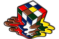 Smeltende puzzelkubus, voorzijde