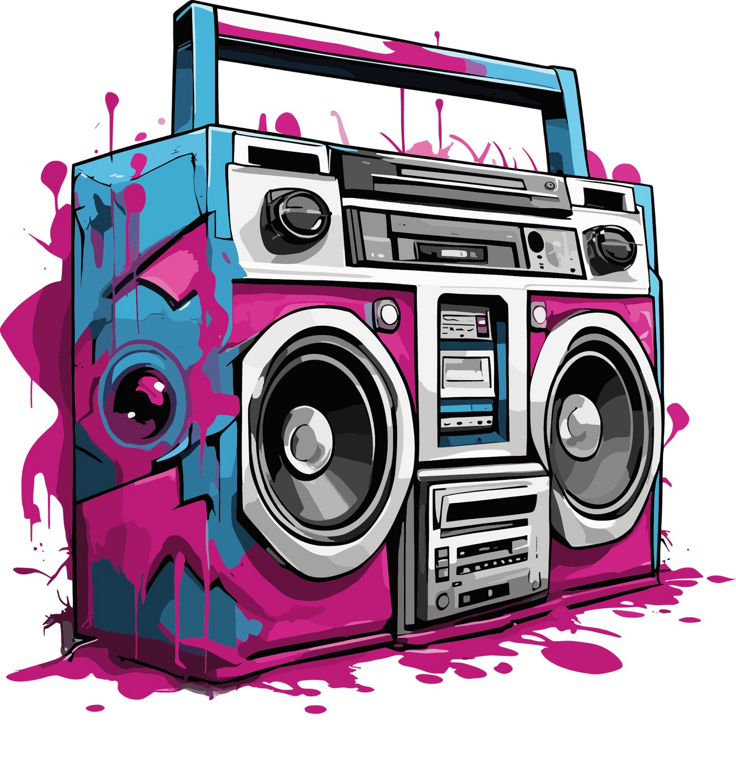 U1-roze-met-blauwe-ghettoblaster-applicatie