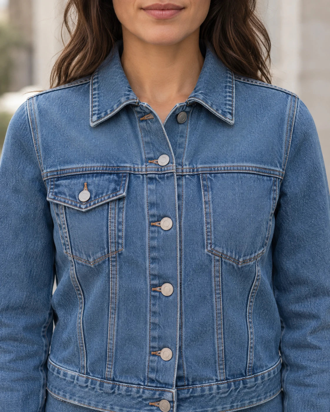 Denim jacket · detail as an application example