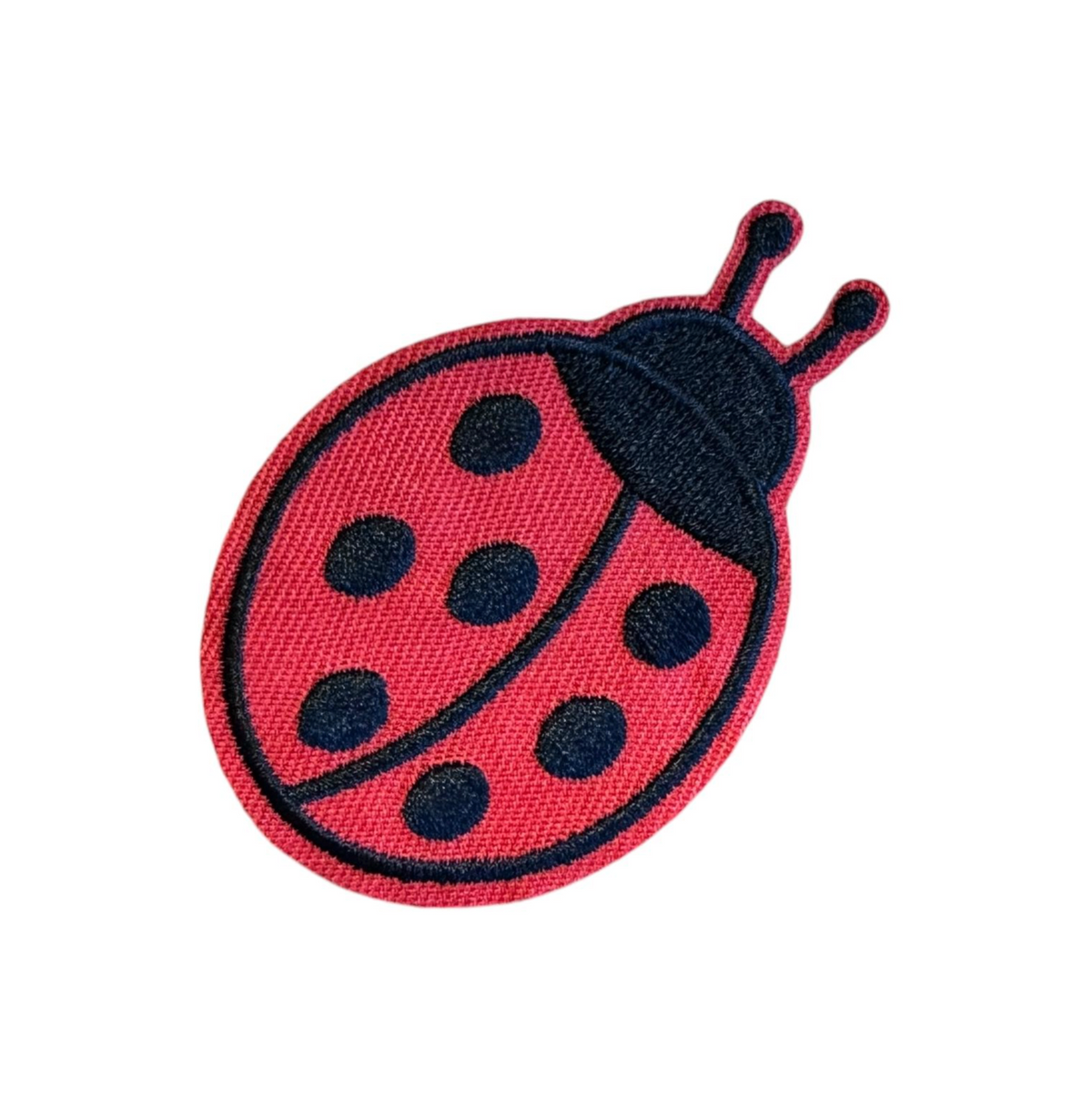 Red Ladybug With Black Spots Patch