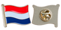 Nederlandse vlag – voorzijde en achterzijde met sluiting