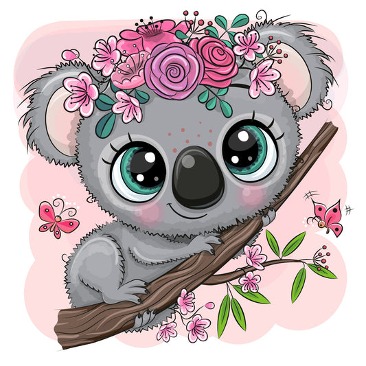 E9-koala-op-tak-met-roze-bloemen-applicatie