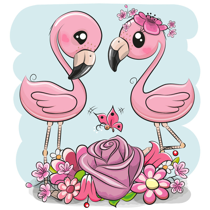 F6-twee-roze-flamingo's-met-bloemen-applicatie