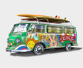 G7-groene-retro-bus-met-surfplank-applicatie