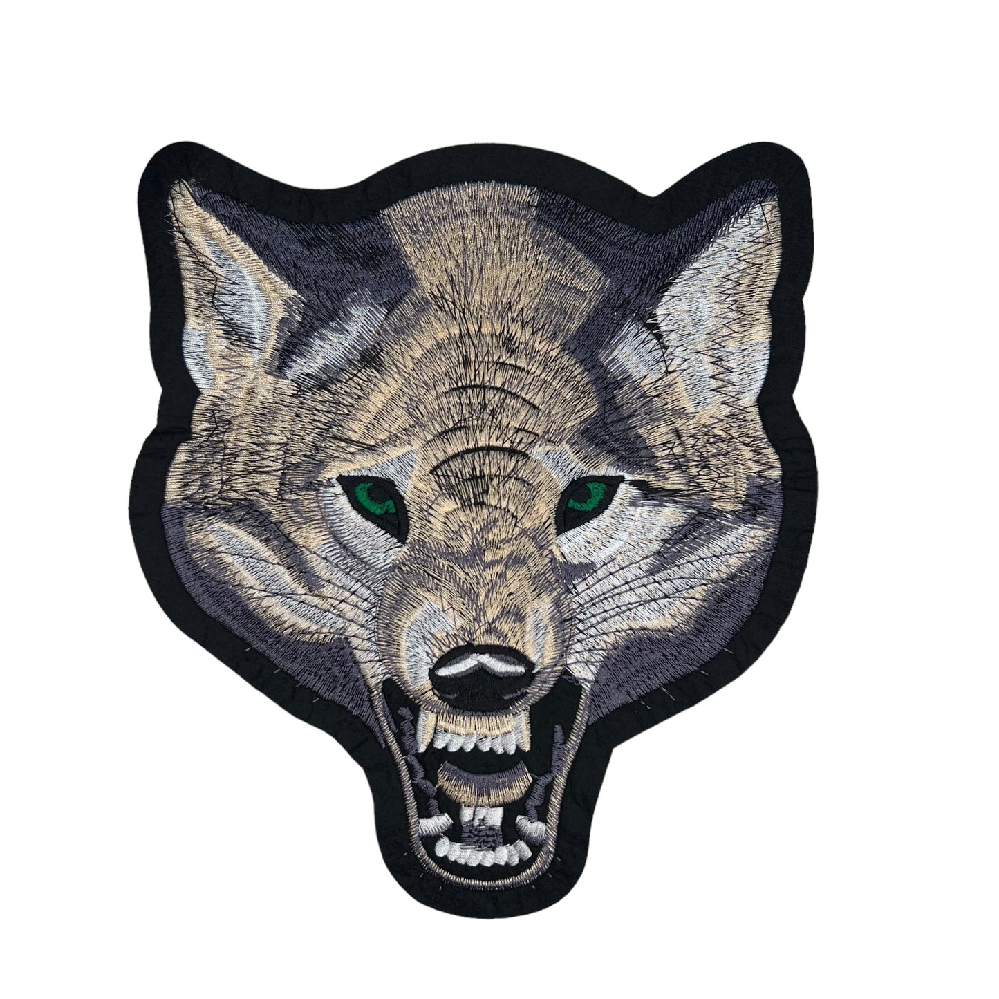 GP0030-grijs-met-beige-wolf-met-groene-ogen-patch