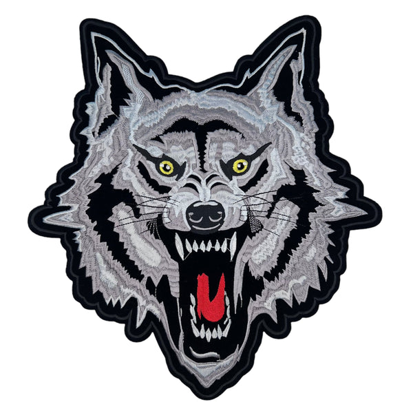 GP0031-grijze-wolf-met-bek-open-patch