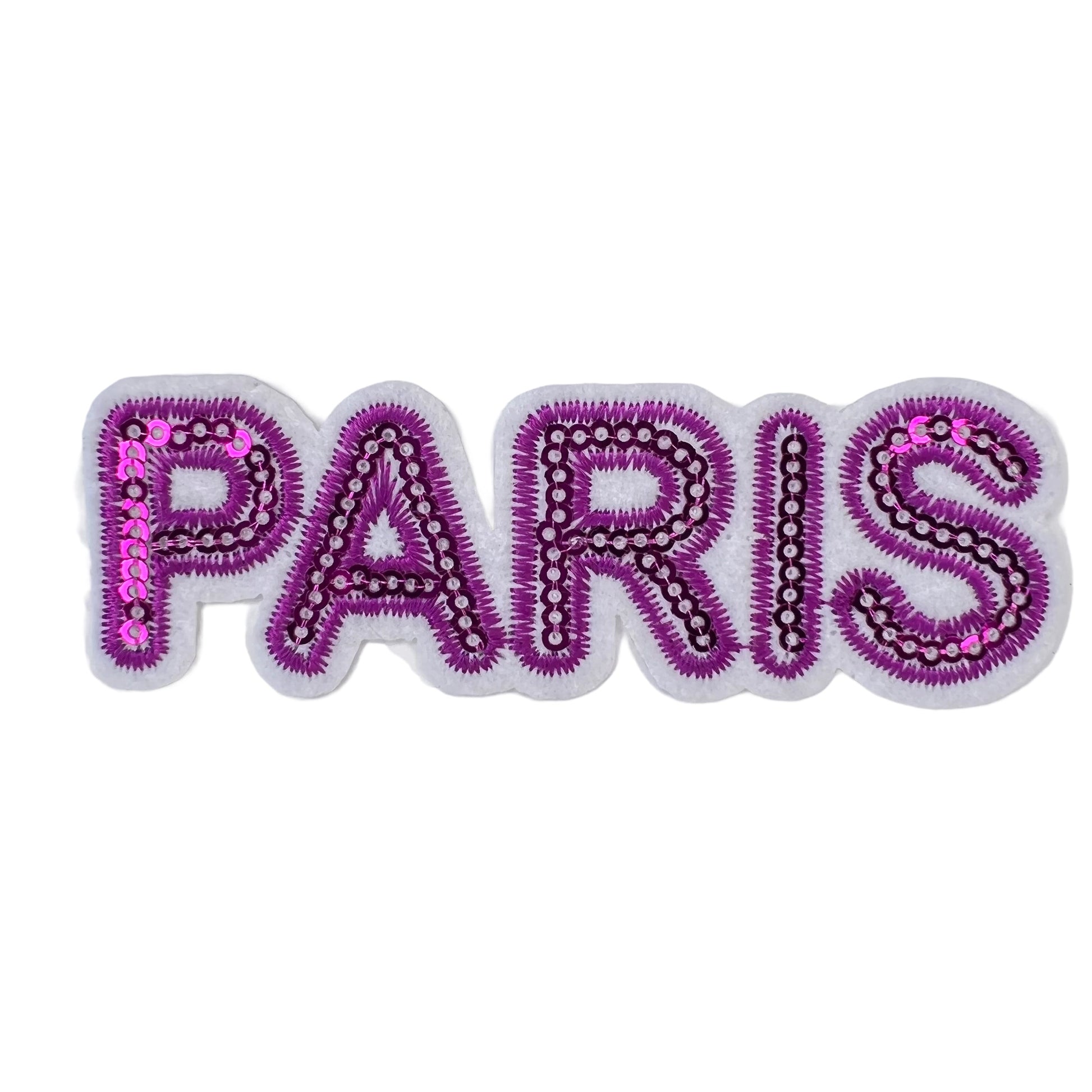 P0047-roze-paris-paillette-tekst-patch