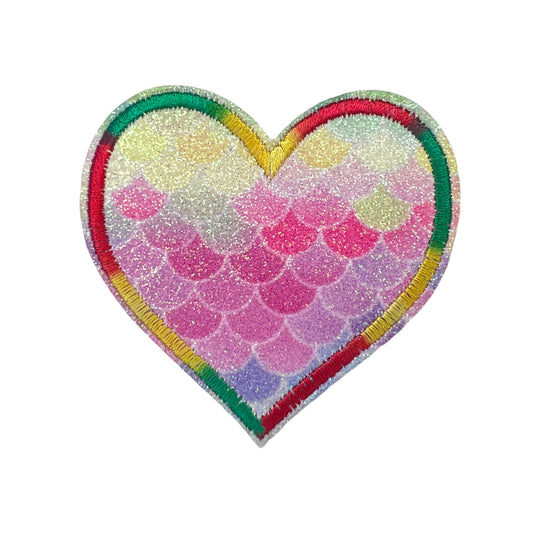 P0085-hart-met-roze-en-gele-tinten-patch