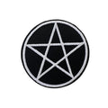 P0094-vijf-puntige-ster-op-zwarte-ronde-patch