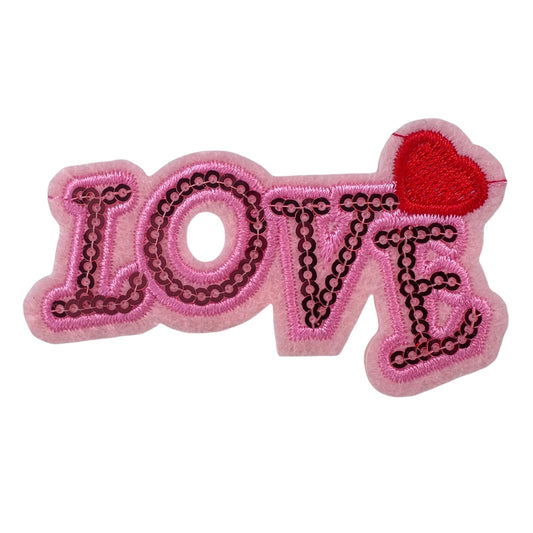 P0202-roze-love-met-rood-hartje-en-pailletten-patch