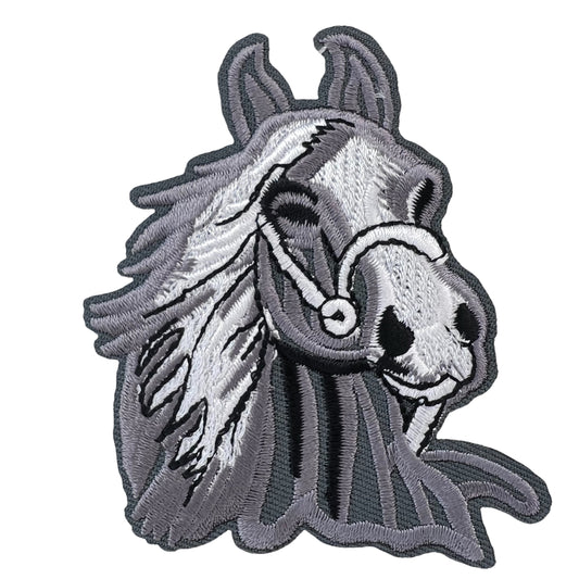 P0211-grijs-paard-met-wapperende-manen-patch