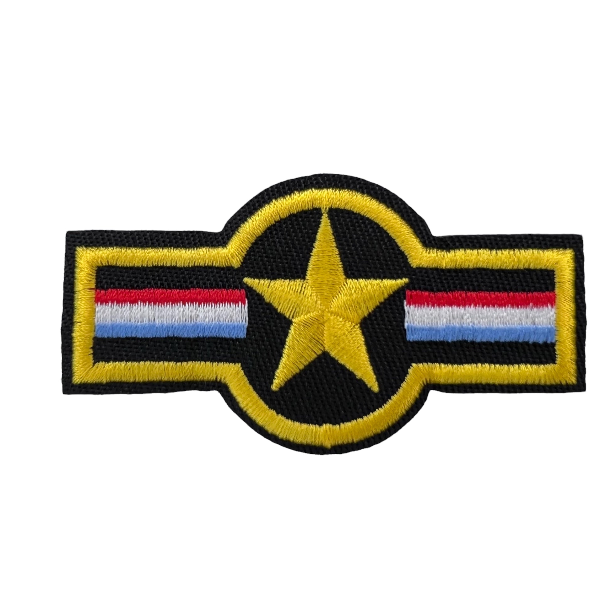 P0234-zwart-gouden-embleem-met-nederlandse-vlag-patch