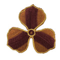 P0278-bruin-bloemetje-met-gouden-rand-patch