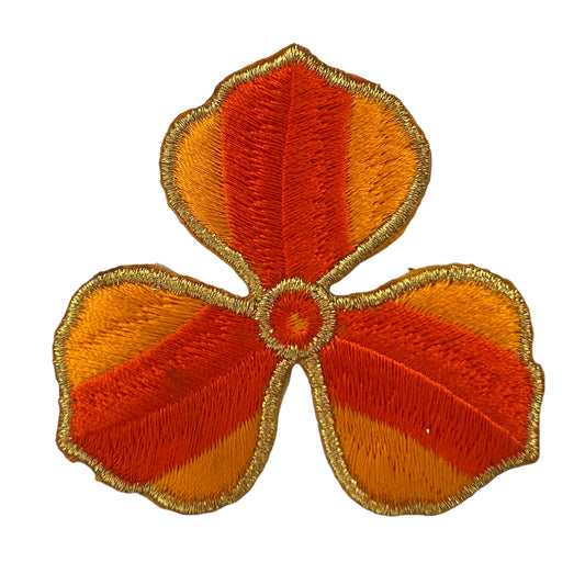 P0280-oranje-bloemetje-met-gouden-rand-patch