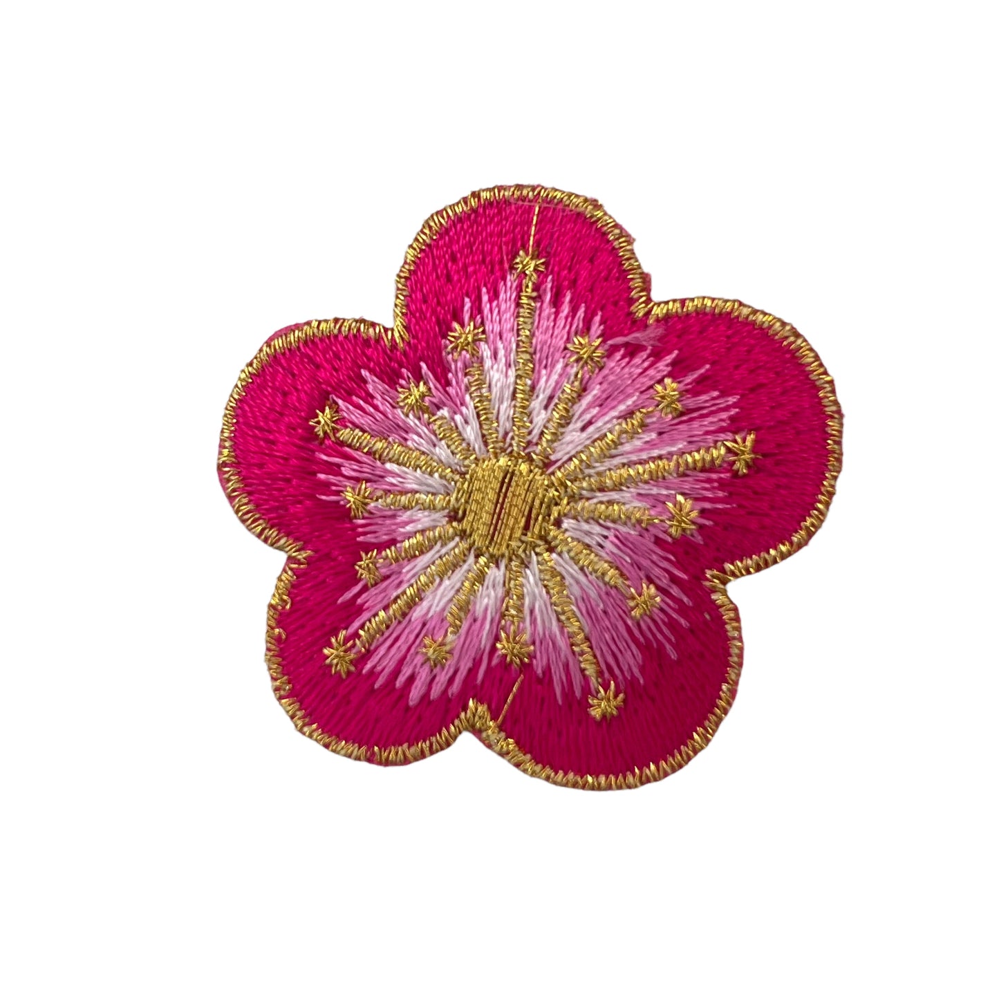 P0333-roze-bloemetje-met-gouden-draad-patch