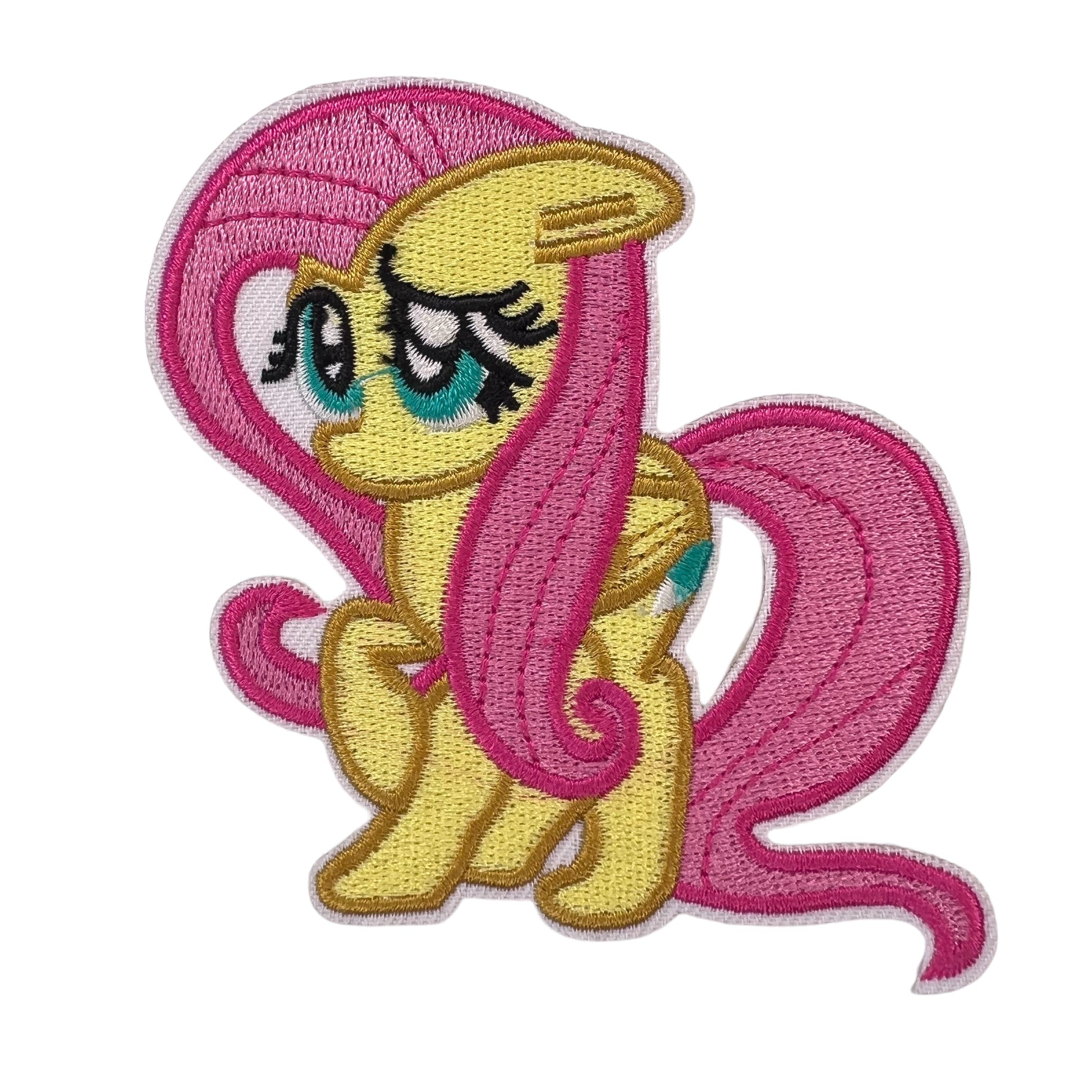 P0395-gele-pony-met-roze-manen-patch