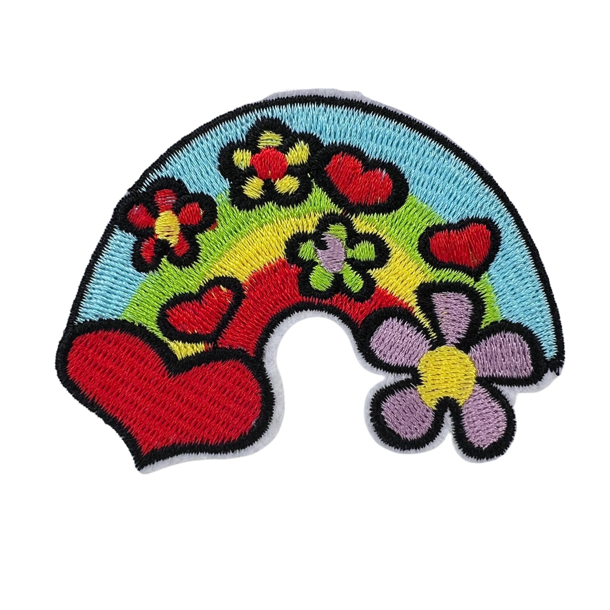 P0476-regenboog-met-hartjes-en-bloemetjes-patch