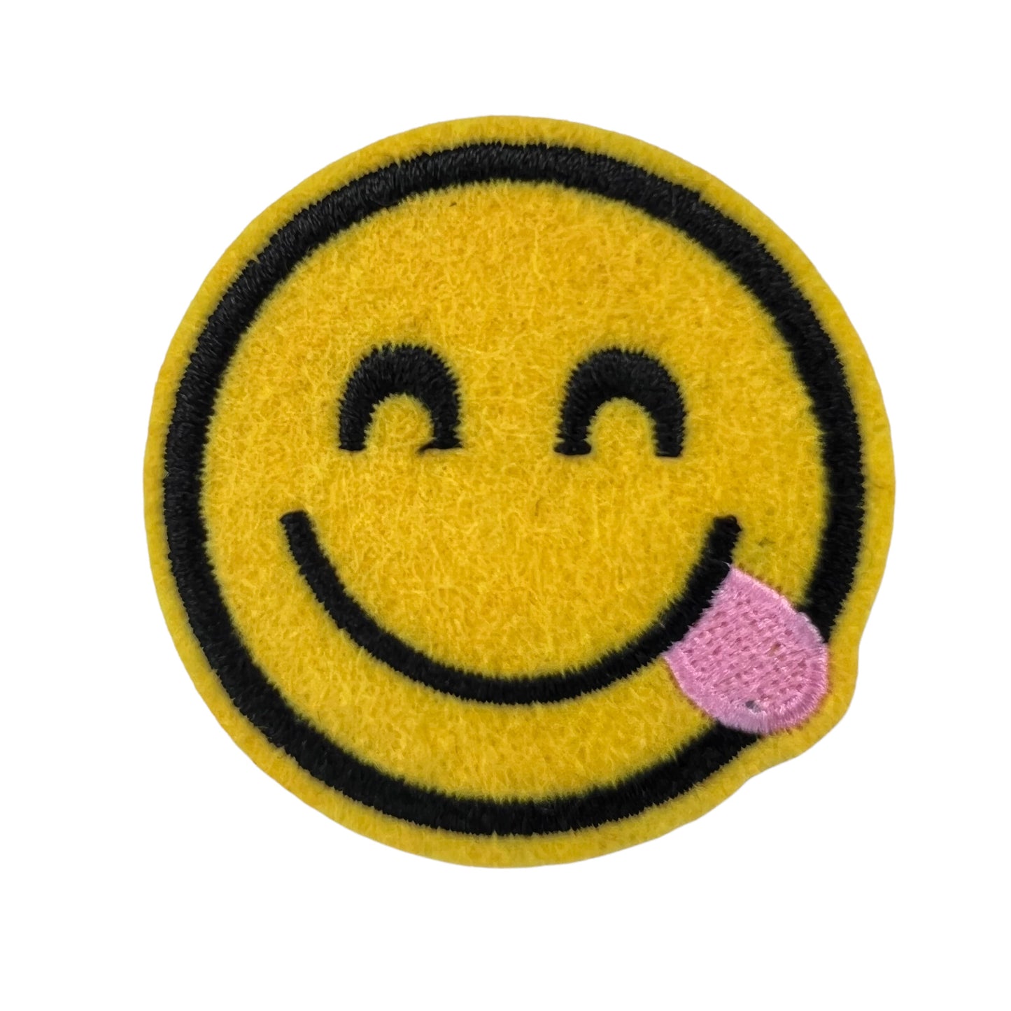 P0507-gele-emoji-met-tong-uit-de-mond-patch