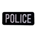 P0717-witte-tekst-police-op-zwarte-schtergrond-patch