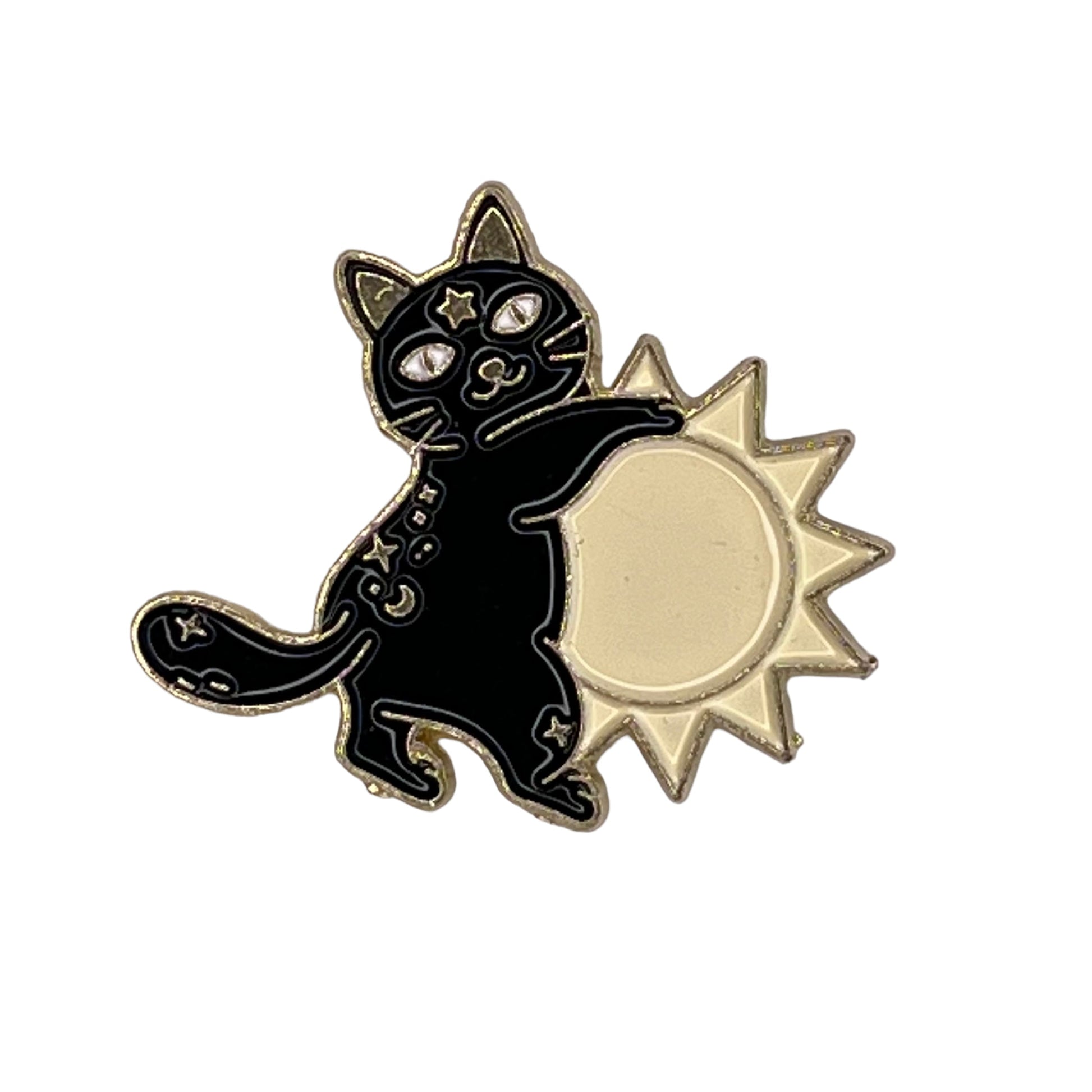 P5-4-Zwarte-Kat-Met-Zon-Pin