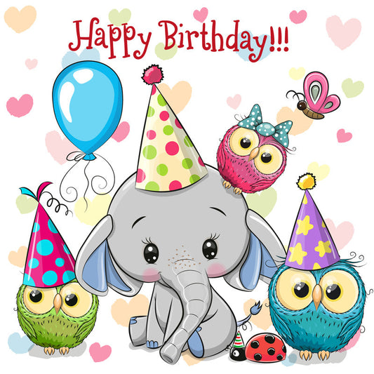 P8-olifant-met-uitljes-happy-birthday-applicatie